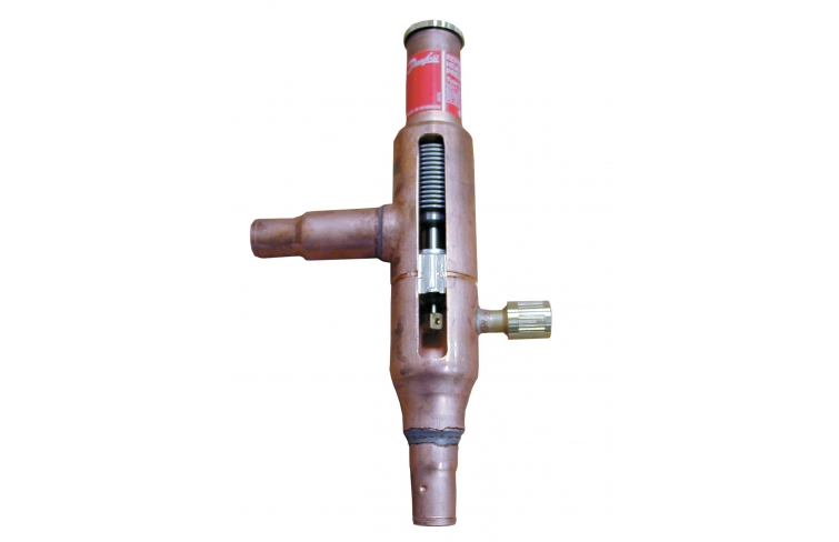 Cutaway model: condensation pressure control valve